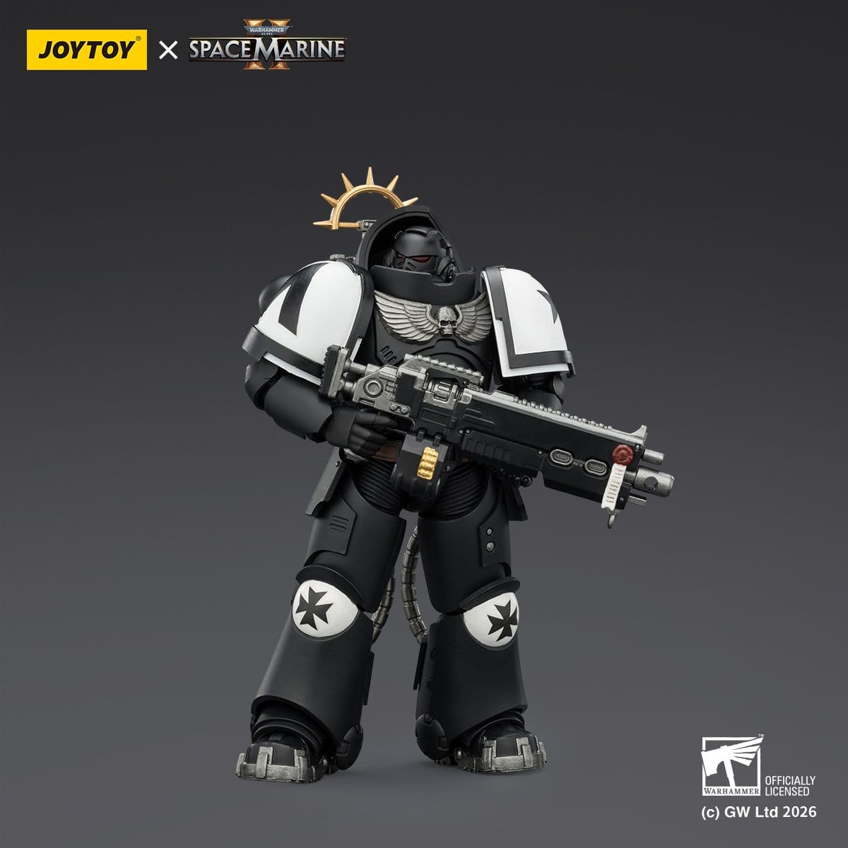 Warhammer 40k: Black Templars Heavy Intercessor (Game Edition, Spacemarine 2)-Actionfiguren-JoyToy-Mighty Underground