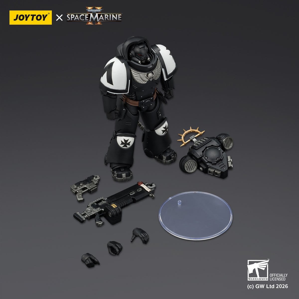 Warhammer 40k: Black Templars Heavy Intercessor (Game Edition, Spacemarine 2)-Actionfiguren-JoyToy-Mighty Underground