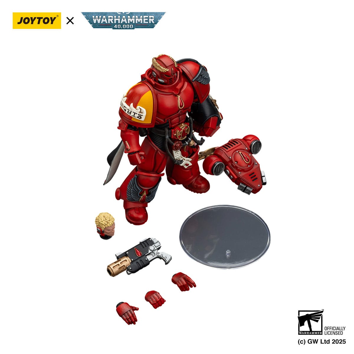 Warhammer 40k: Blood Angels Combat Patrol Captain with Inferno Pistol & Power Fist-Actionfiguren-JoyToy-Mighty Underground