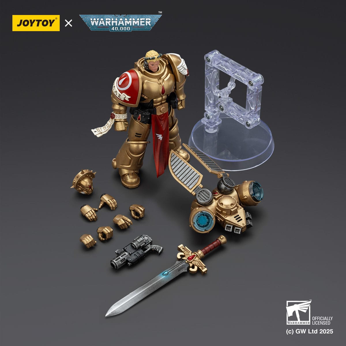 Warhammer 40k: Blood Angels Combat Patrol Sanguinary Guard 1 with Inferno Pistol and Encarmine Blade-Actionfiguren-JoyToy-Mighty Underground