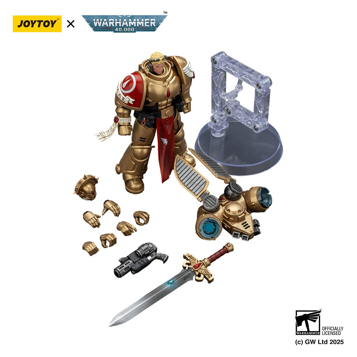 Warhammer 40k: Blood Angels Combat Patrol Sanguinary Guard 1 with Inferno Pistol and Encarmine Blade-Actionfiguren-JoyToy-Mighty Underground