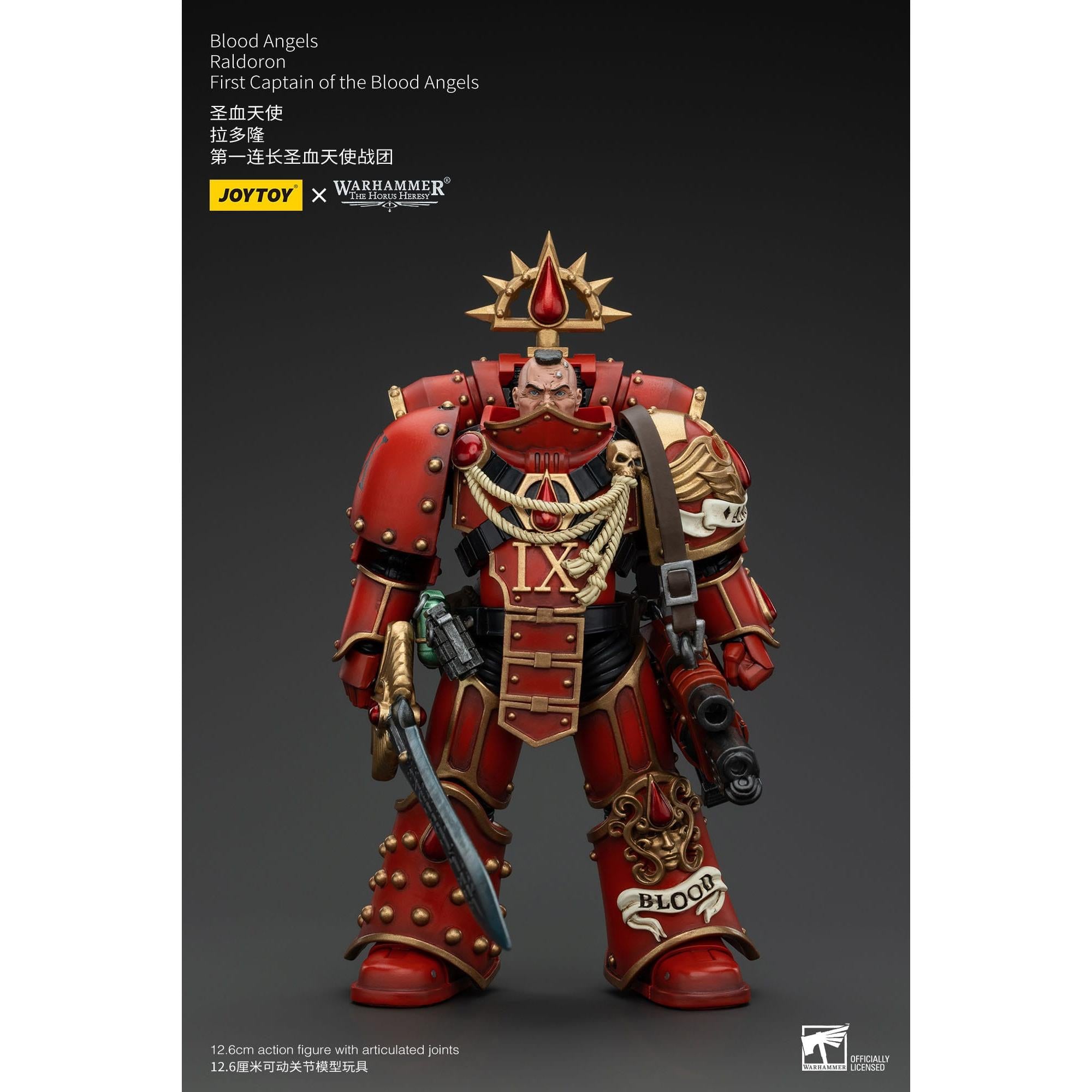 Warhammer 40k: Blood Angels Raldoron First Captain of the Blood Angels (The Horus Heresy)-Actionfiguren-JoyToy-Mighty Underground