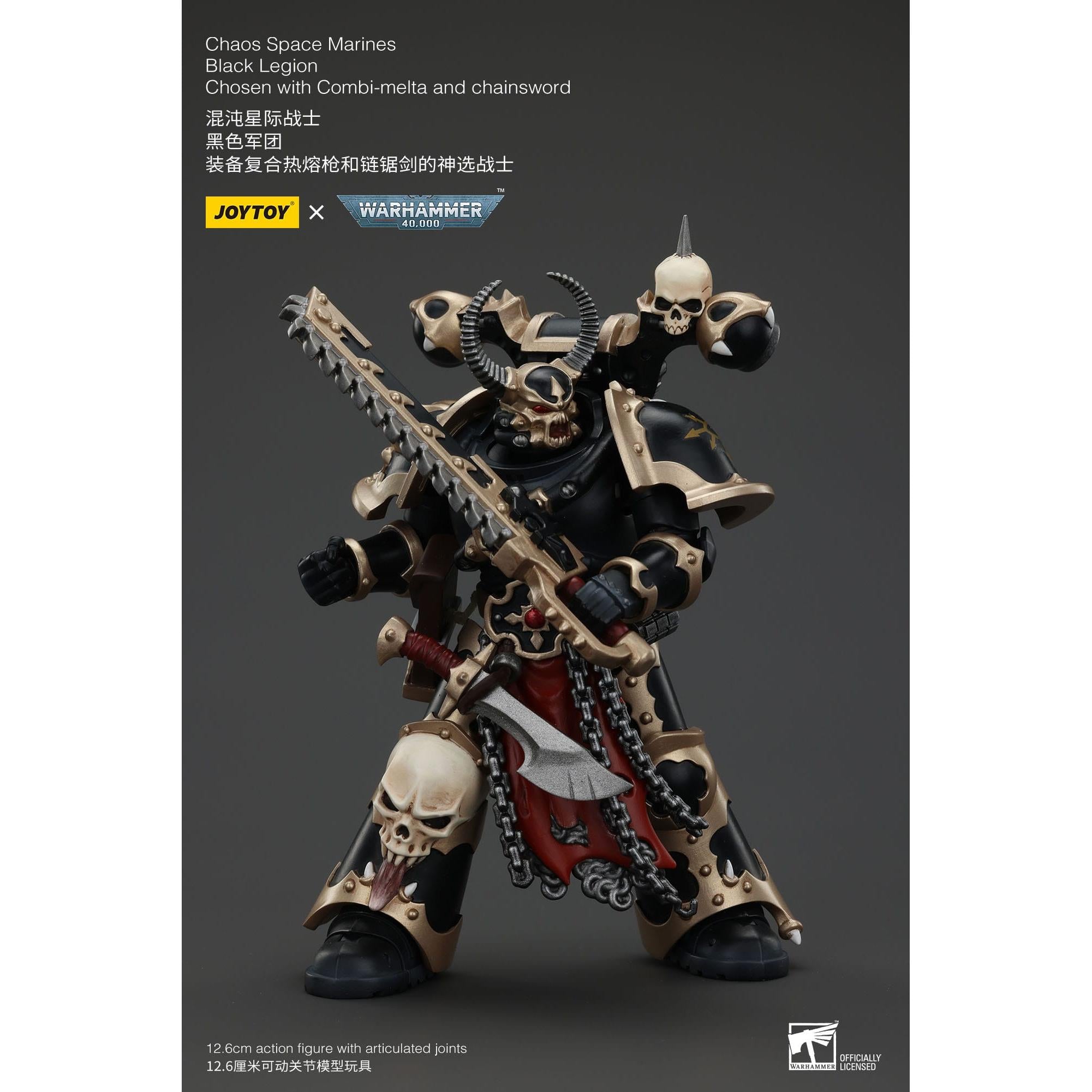 Warhammer 40k: Chaos Space Marines Black Legion Chosen with Combi-Melta and Chainsword-Actionfiguren-JoyToy-Mighty Underground