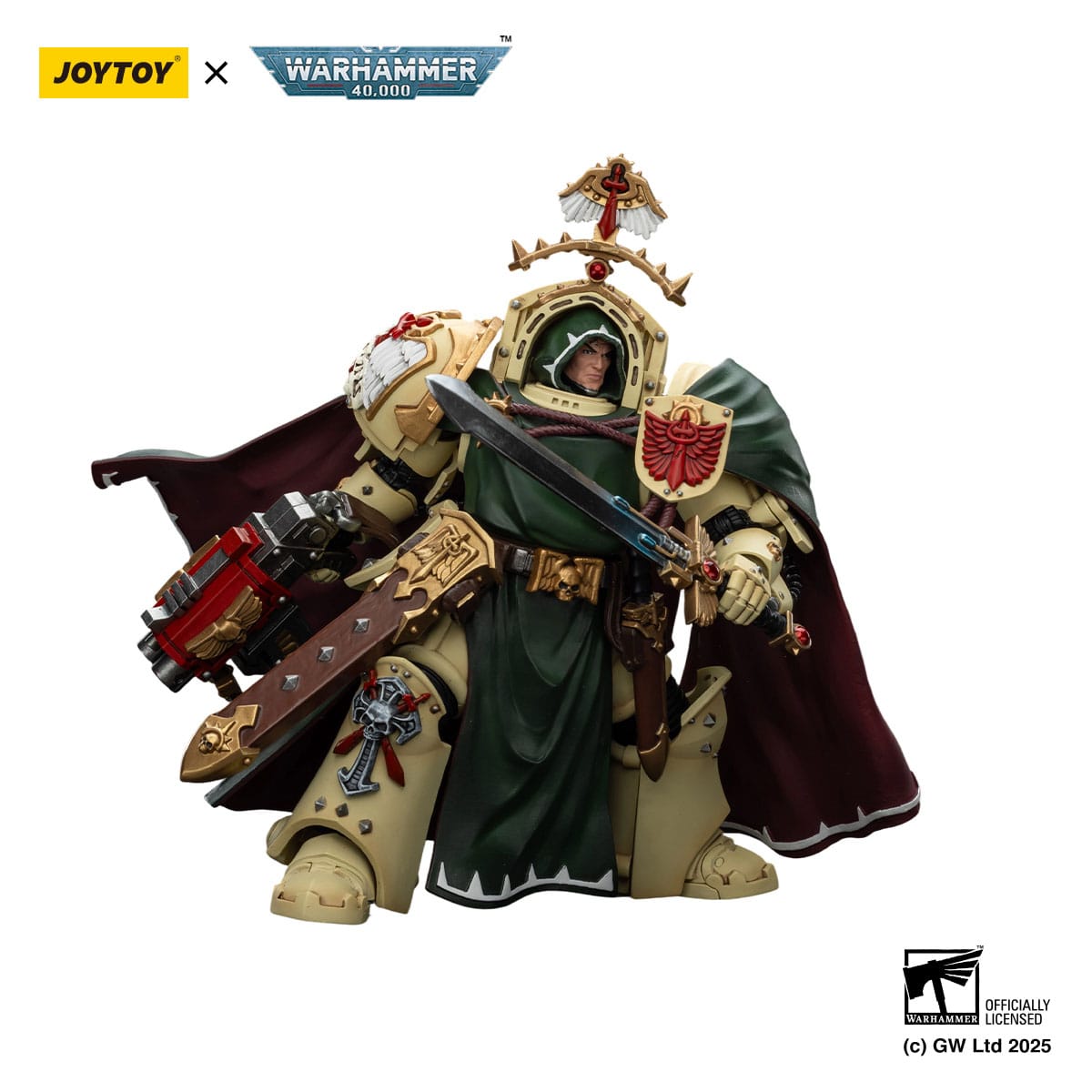 Warhammer 40k: Dark Angels Belial Grand Master of The Deathwing With the Sword of Silence and Storm Bolter-Actionfiguren-JoyToy-Mighty Underground