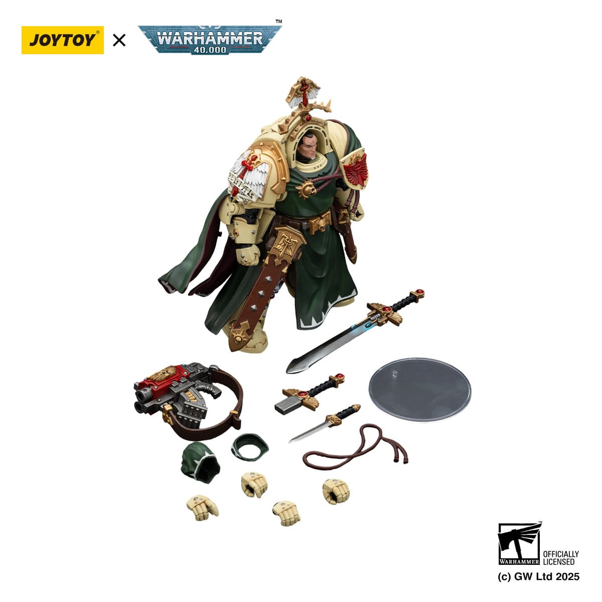 Warhammer 40k: Dark Angels Belial Grand Master of The Deathwing With the Sword of Silence and Storm Bolter-Actionfiguren-JoyToy-Mighty Underground