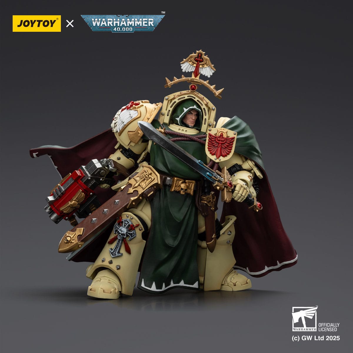 Warhammer 40k: Dark Angels Belial Grand Master of The Deathwing With the Sword of Silence and Storm Bolter-Actionfiguren-JoyToy-Mighty Underground