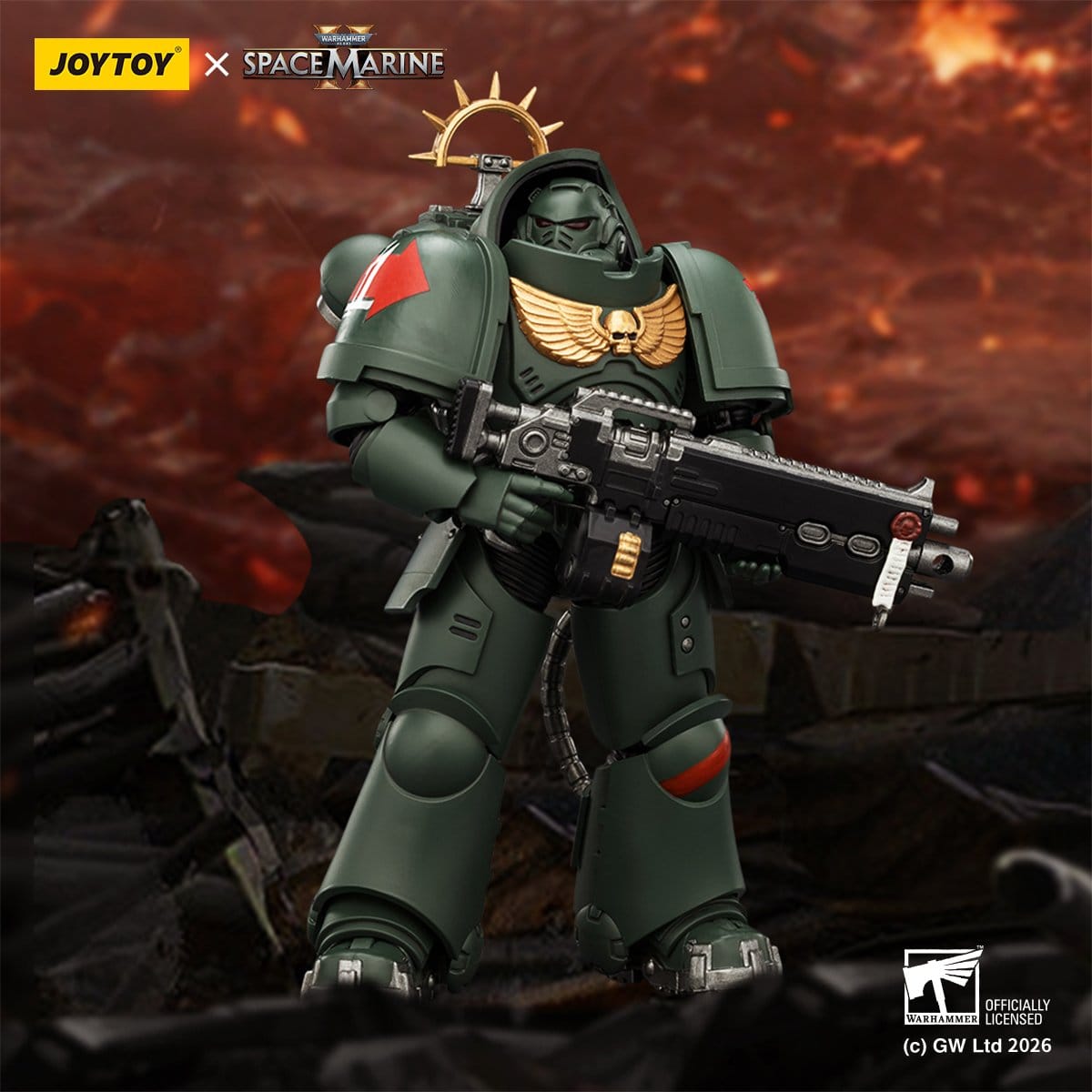 Warhammer 40k: Dark Angels Heavy Intercessor (Game Edition, Spacemarine 2)-Actionfiguren-JoyToy-Mighty Underground
