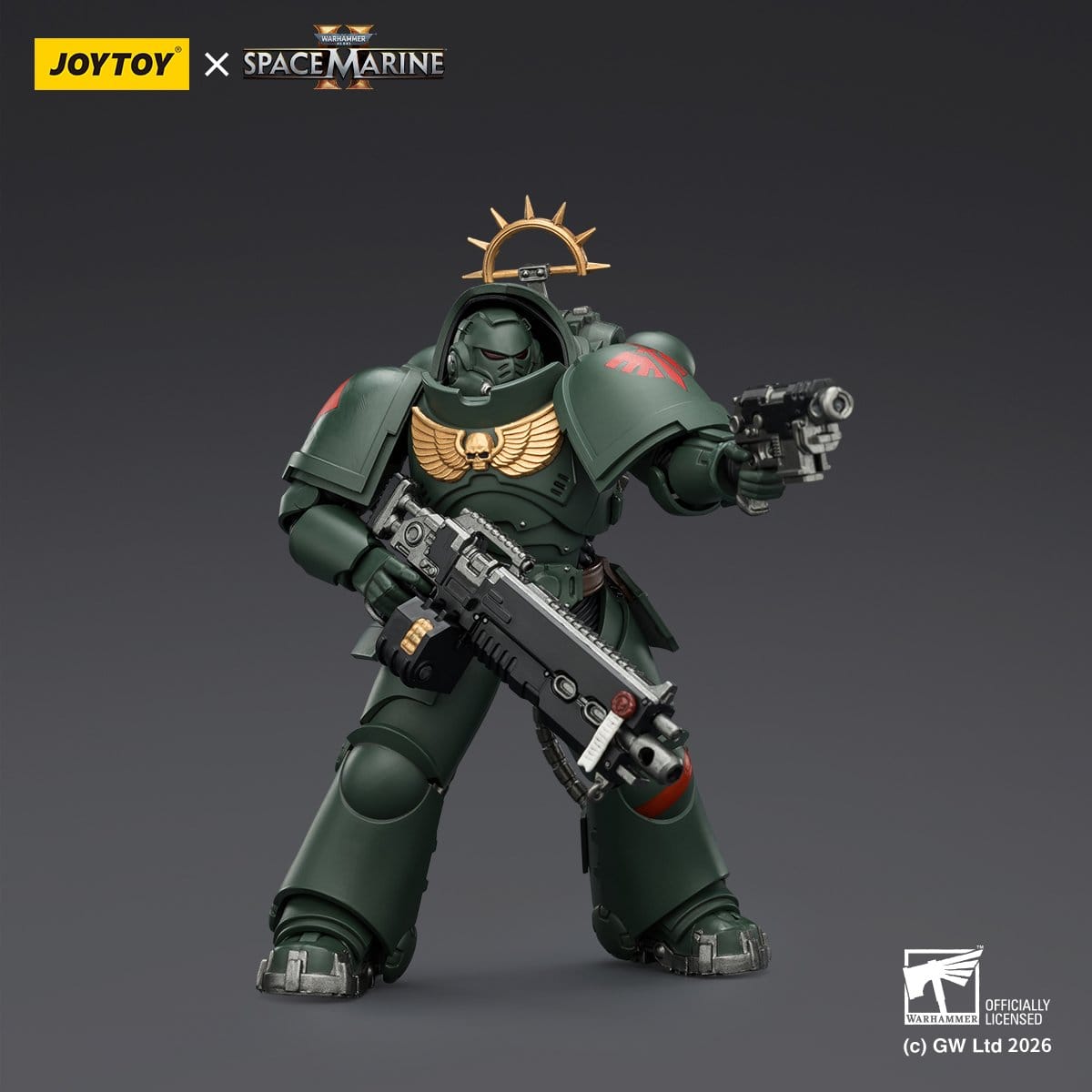 Warhammer 40k: Dark Angels Heavy Intercessor (Game Edition, Spacemarine 2)-Actionfiguren-JoyToy-Mighty Underground