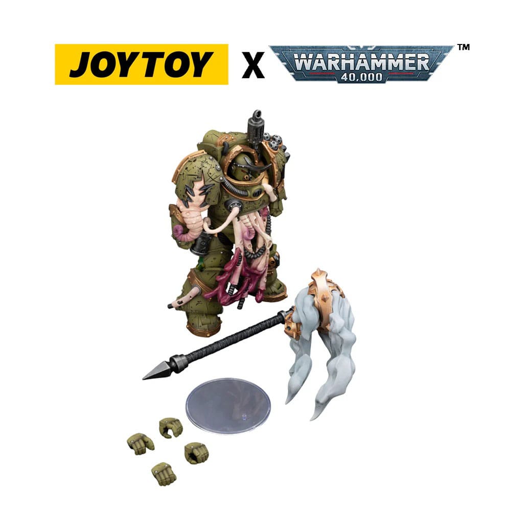 Warhammer 40k: Death Guard Blightlord Terminator 2 with Flail of Corruption-Actionfiguren-JoyToy-Mighty Underground