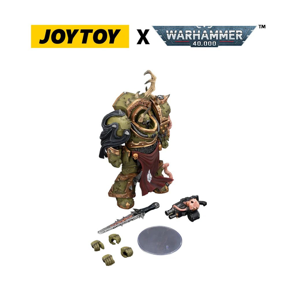 Warhammer 40k: Death Guard Blightlord Terminator 3 with Combi-bolter and Bubotic Blade-Actionfiguren-JoyToy-Mighty Underground