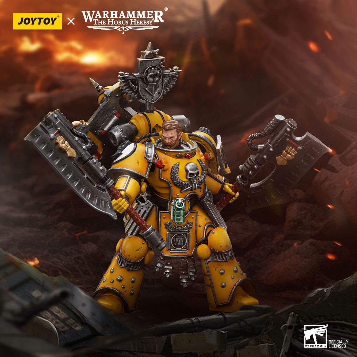 Warhammer 40k: Imperial Fists Fafnir Rann (The Horus Heresy)-Actionfiguren-JoyToy-Mighty Underground