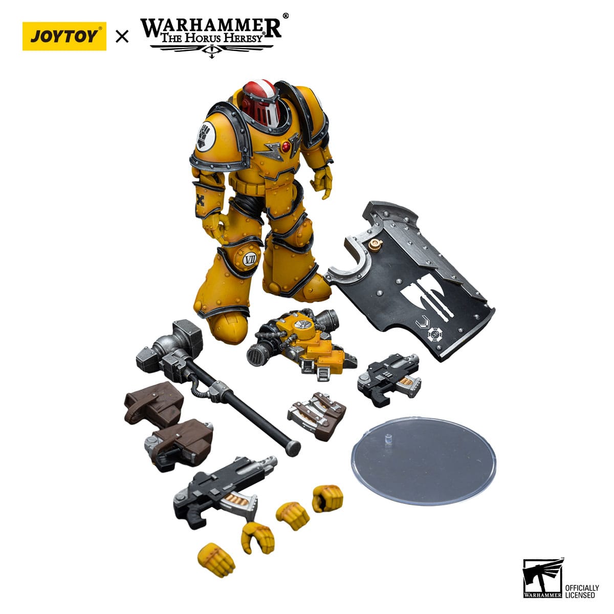 Warhammer 40k: Imperial Fists Legion MkIII Breacher Squad Sergeant with Thunder Hammer - 12 cm (The Horus Heresy)-Actionfiguren-JoyToy-Mighty Underground