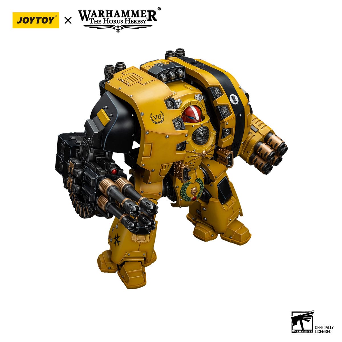 Warhammer 40k: Imperial Fists Leviathan Dreadnought with Cyclonic Melta Lance and Storm Cannon - 12 cm (The Horus Heresy)-Actionfiguren-JoyToy-Mighty Underground