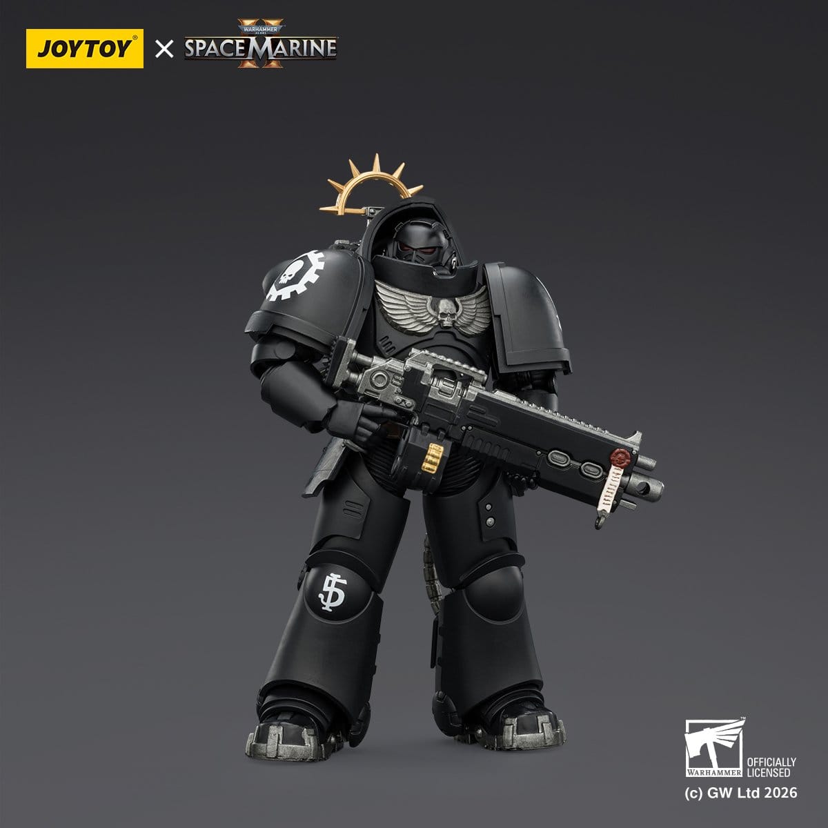Warhammer 40k: Iron Hands Heavy Intercessor (Game Edition, Spacemarine 2)-Actionfiguren-JoyToy-Mighty Underground