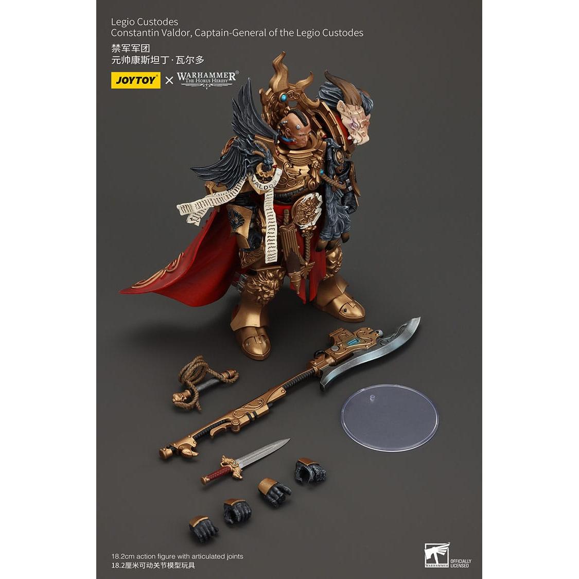 Warhammer 40k: Legio Custodes Constantin Valdor Captain-General of the Legio Custodes (The Horus Heresy)-Actionfiguren-JoyToy-Mighty Underground