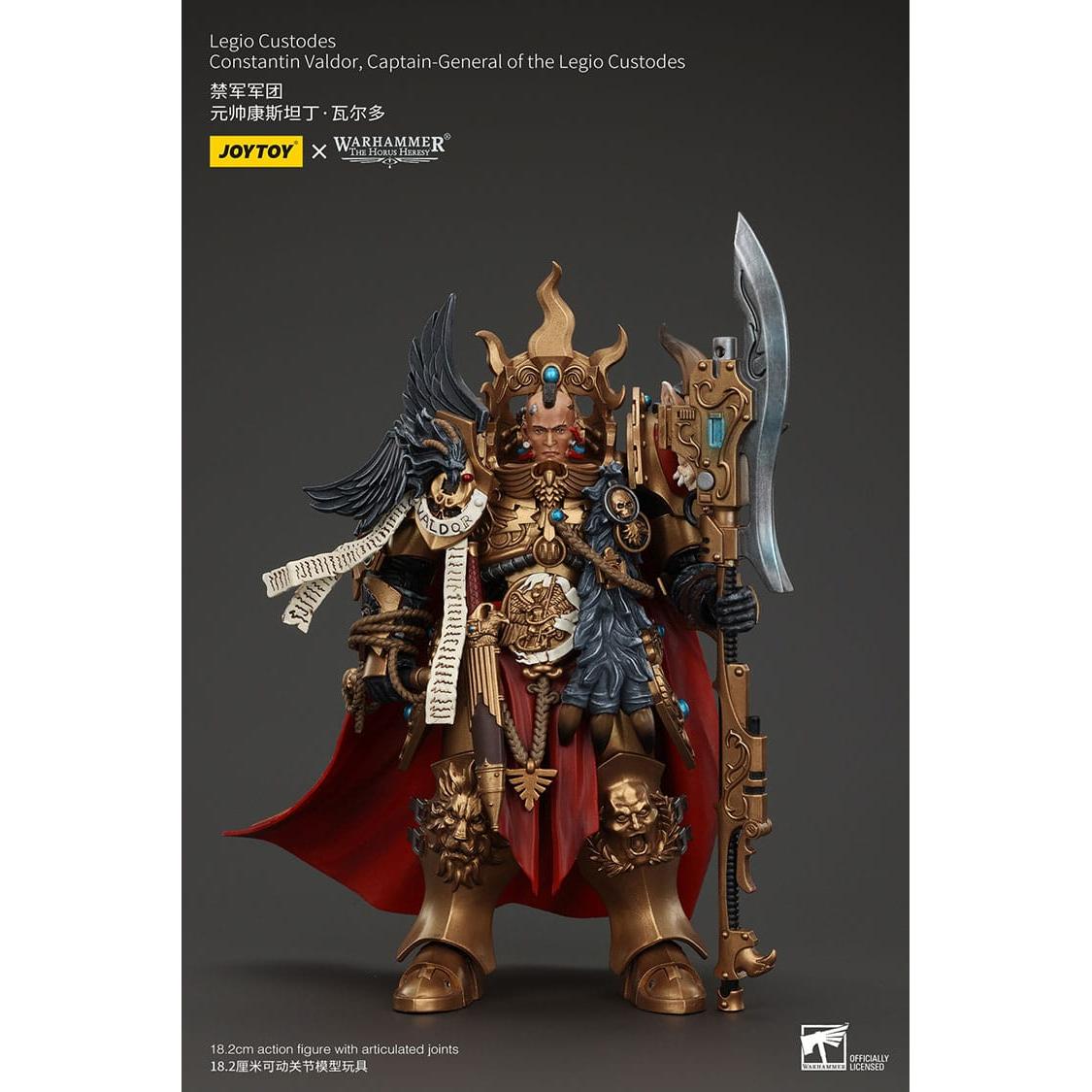 Warhammer 40k: Legio Custodes Constantin Valdor Captain-General of the Legio Custodes (The Horus Heresy)-Actionfiguren-JoyToy-Mighty Underground