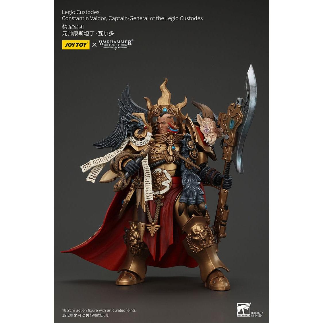 Warhammer 40k: Legio Custodes Constantin Valdor Captain-General of the Legio Custodes (The Horus Heresy)-Actionfiguren-JoyToy-Mighty Underground