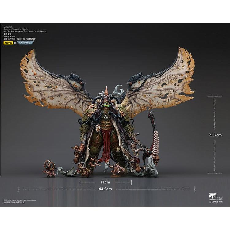 Warhammer 40k: Mortarion Daemon Primarch of Nurgle with Ancient weapons The Lantern and Silence-Actionfiguren-JoyToy-Mighty Underground