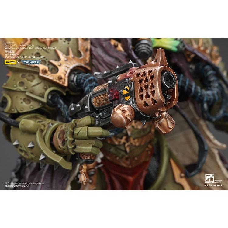 Warhammer 40k: Mortarion Daemon Primarch of Nurgle with Ancient weapons The Lantern and Silence-Actionfiguren-JoyToy-Mighty Underground