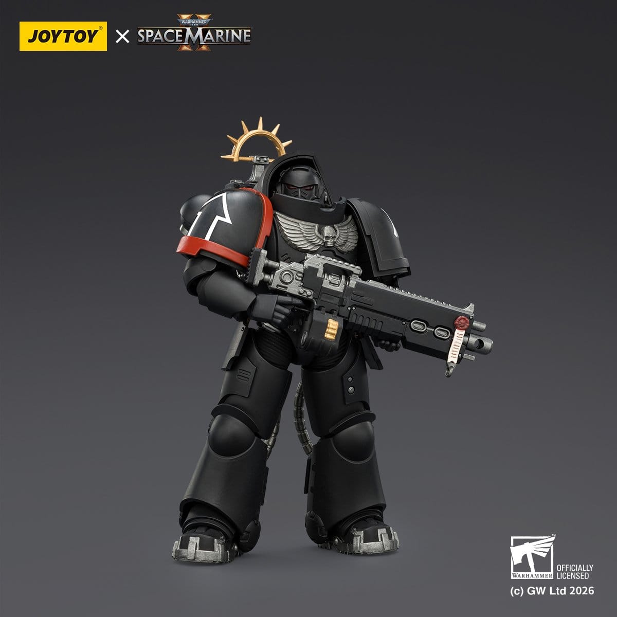 Warhammer 40k: Raven Guard Heavy Intercessor (Game Edition, Spacemarine 2)-Actionfiguren-JoyToy-Mighty Underground