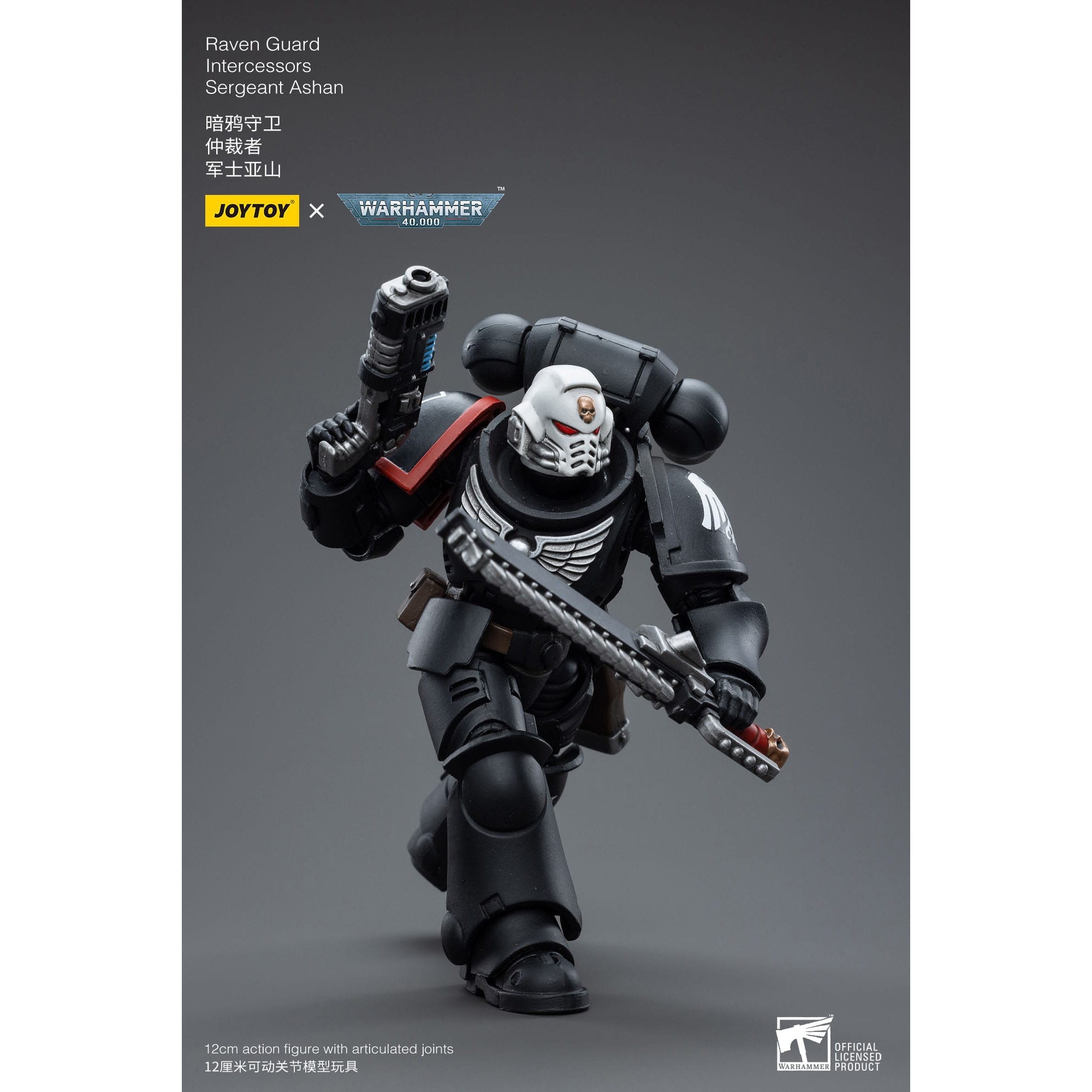 Warhammer 40k: Raven Guard Intercessors Sergeant Ashan - 12 cm-Actionfiguren-JoyToy-Mighty Underground