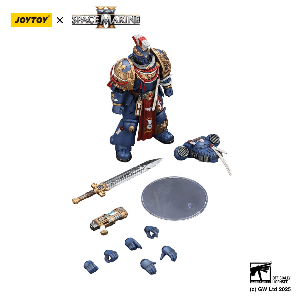 Warhammer 40k: Relic Primus Armourwith Plasma Pistol and Combat Blade (Space Marine 2)-Actionfiguren-JoyToy-Mighty Underground