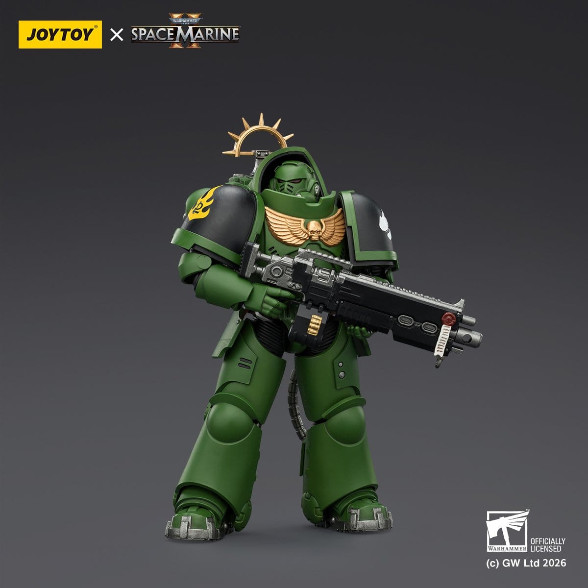 Warhammer 40k: Salamanders Heavy Intercessor (Game Edition, Spacemarine 2)-Actionfiguren-JoyToy-Mighty Underground