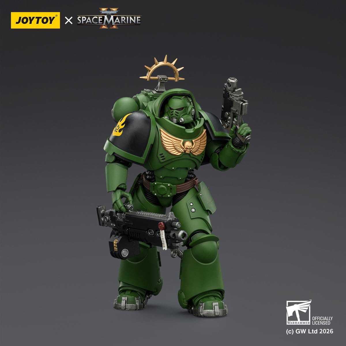 Warhammer 40k: Salamanders Heavy Intercessor (Game Edition, Spacemarine 2)-Actionfiguren-JoyToy-Mighty Underground