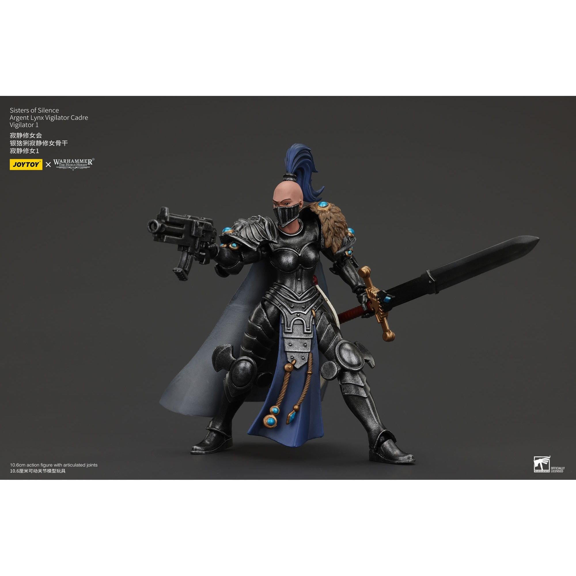 Warhammer 40k: Sisters of Silence Argent Lynx Vigilator Cadre Vigilator 1 (The Horus Heresy)-Actionfiguren-JoyToy-Mighty Underground