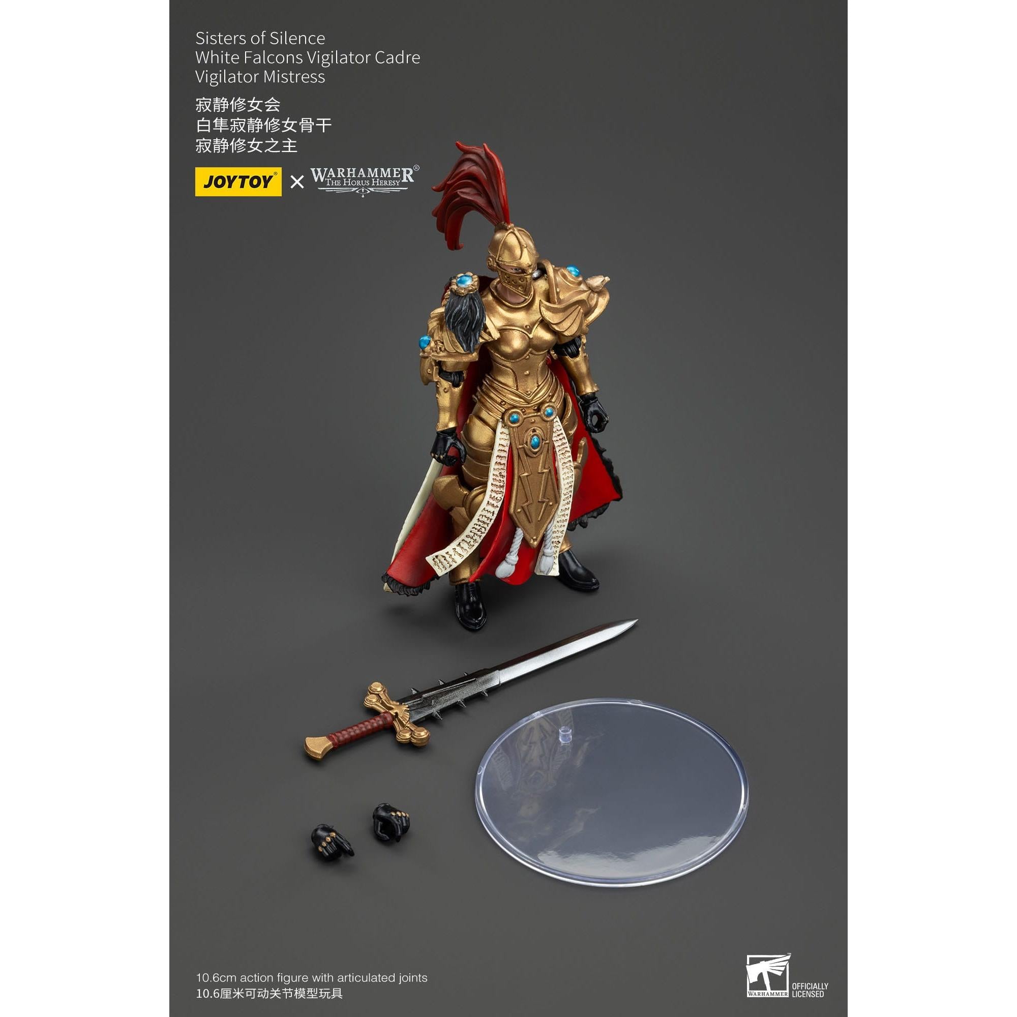 Warhammer 40k: Sisters of Silence White Falcons Vigilator Cadre Vigilator Mistress (The Horus Heresy)-Actionfiguren-JoyToy-Mighty Underground