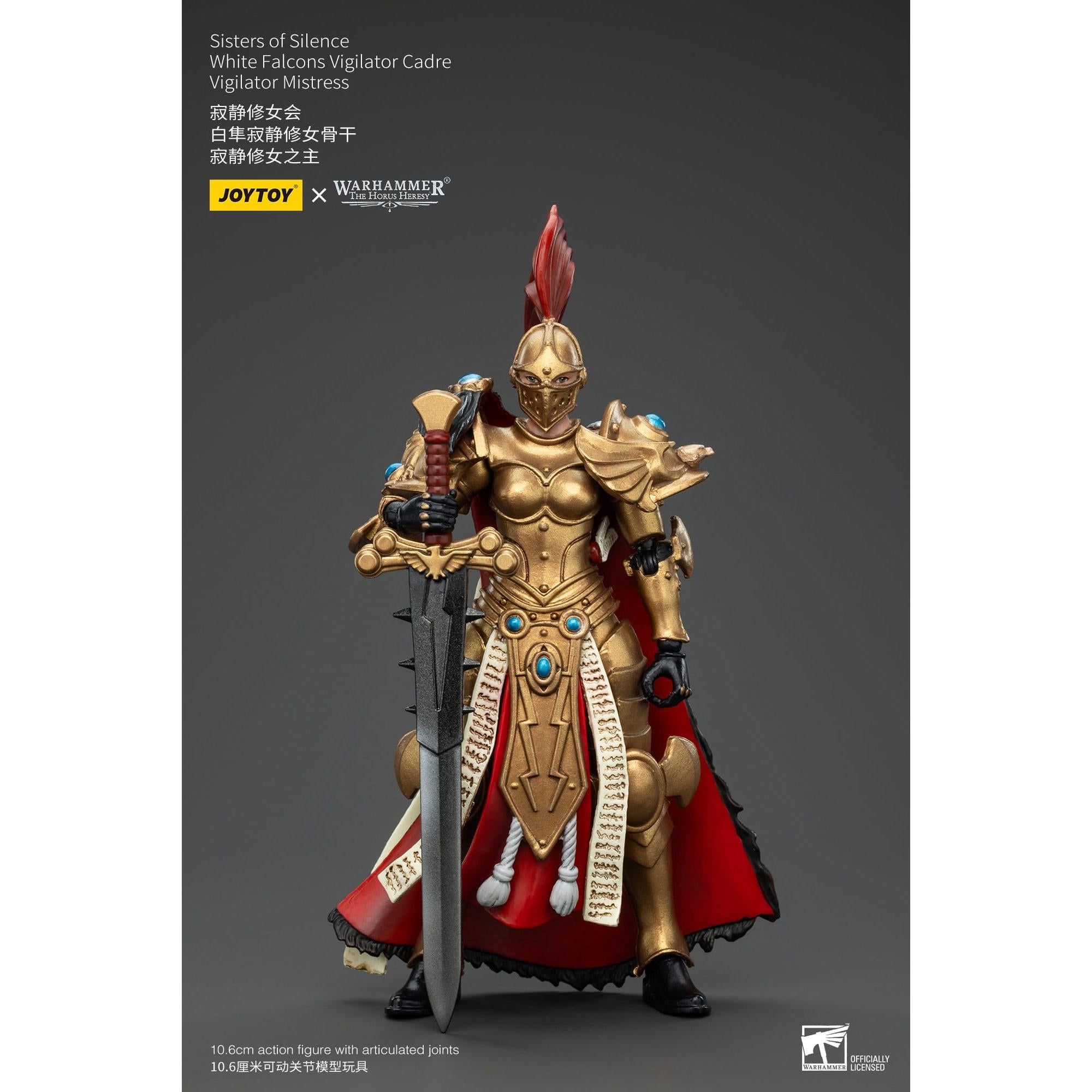 Warhammer 40k: Sisters of Silence White Falcons Vigilator Cadre Vigilator Mistress (The Horus Heresy)-Actionfiguren-JoyToy-Mighty Underground
