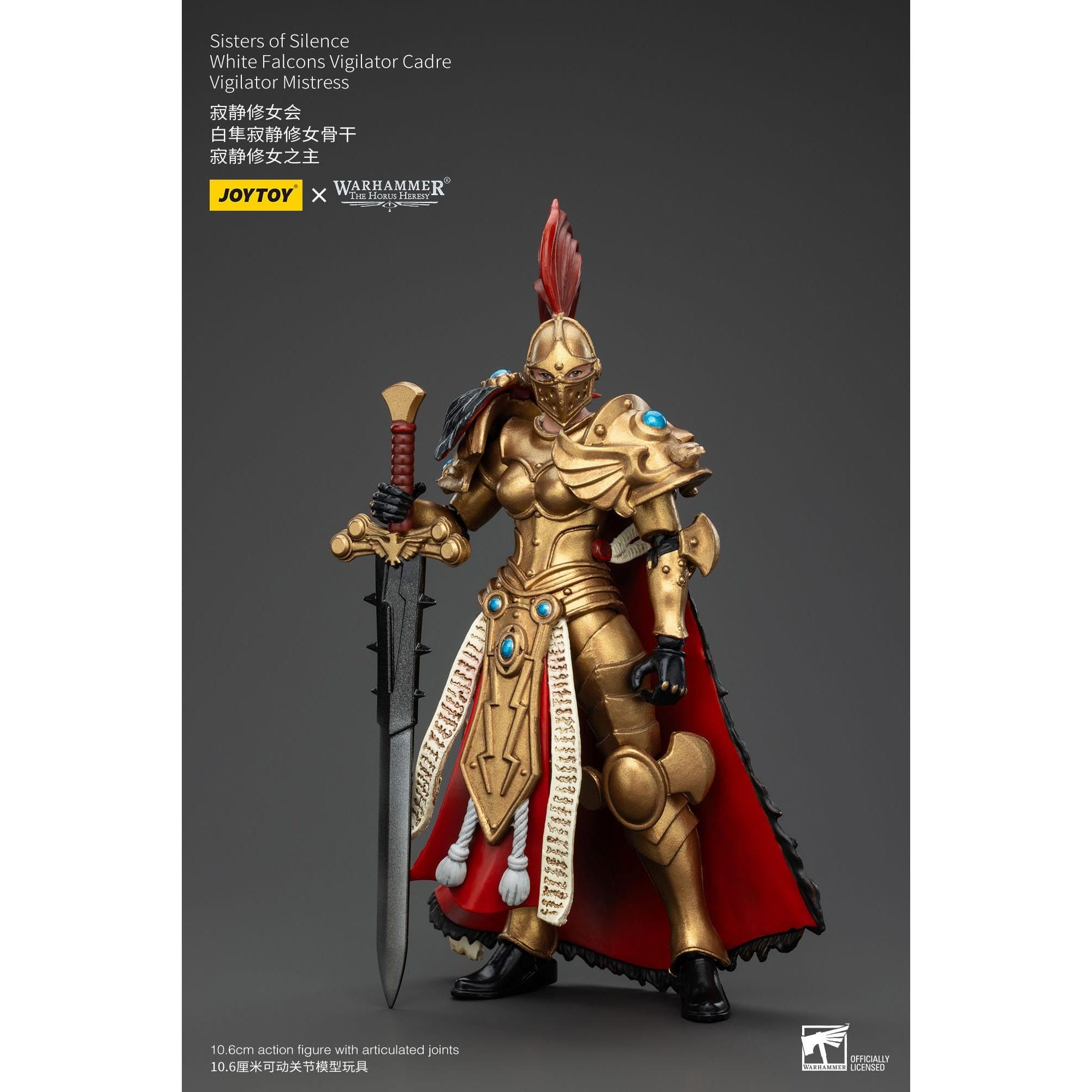 Warhammer 40k: Sisters of Silence White Falcons Vigilator Cadre Vigilator Mistress (The Horus Heresy)-Actionfiguren-JoyToy-Mighty Underground