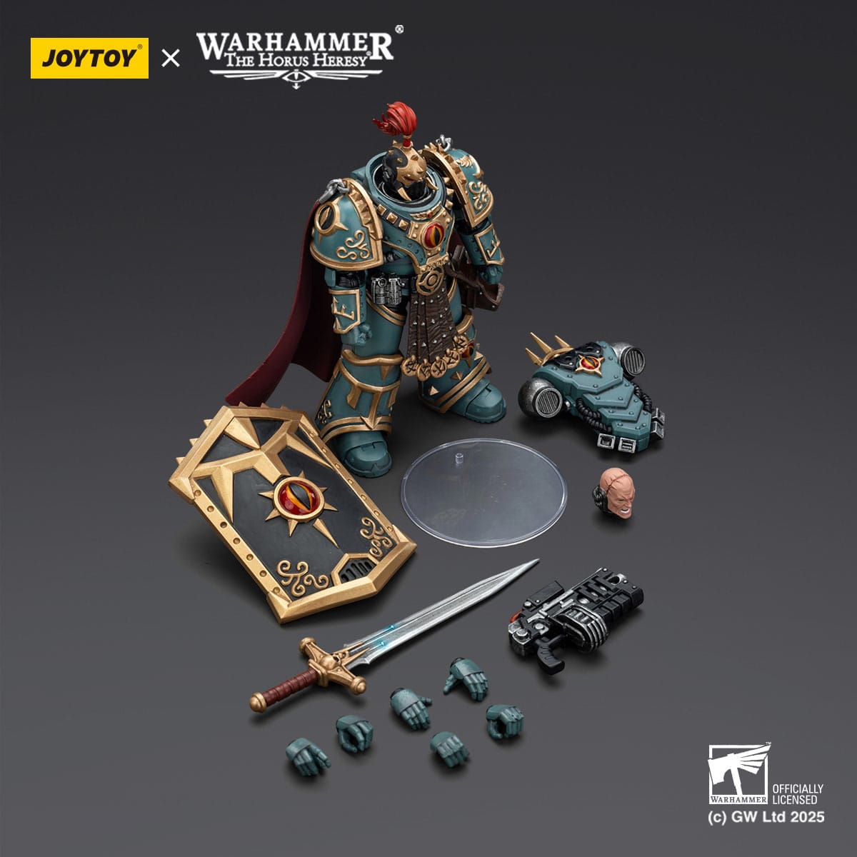 Warhammer 40k: Sons of Horus Little Horus Aximand Captain of the 5th Company (The Horus Heresy)-Actionfiguren-JoyToy-Mighty Underground