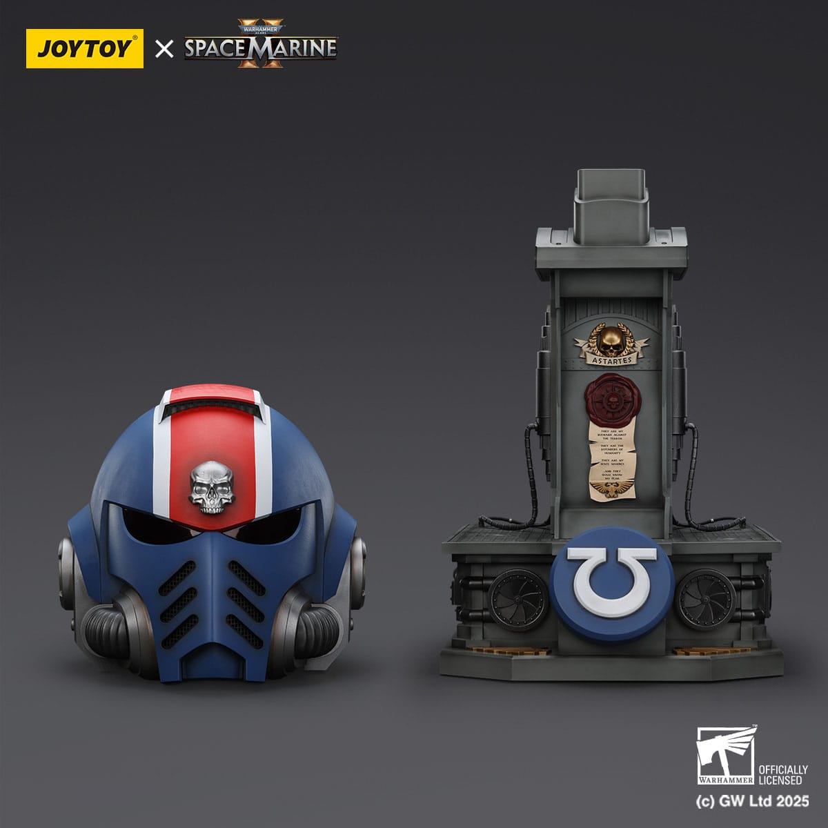 Warhammer 40k: Space Marine 2 Ultramarines Lieutenant Titus - Replica Helmet-Actionfiguren-JoyToy-Mighty Underground