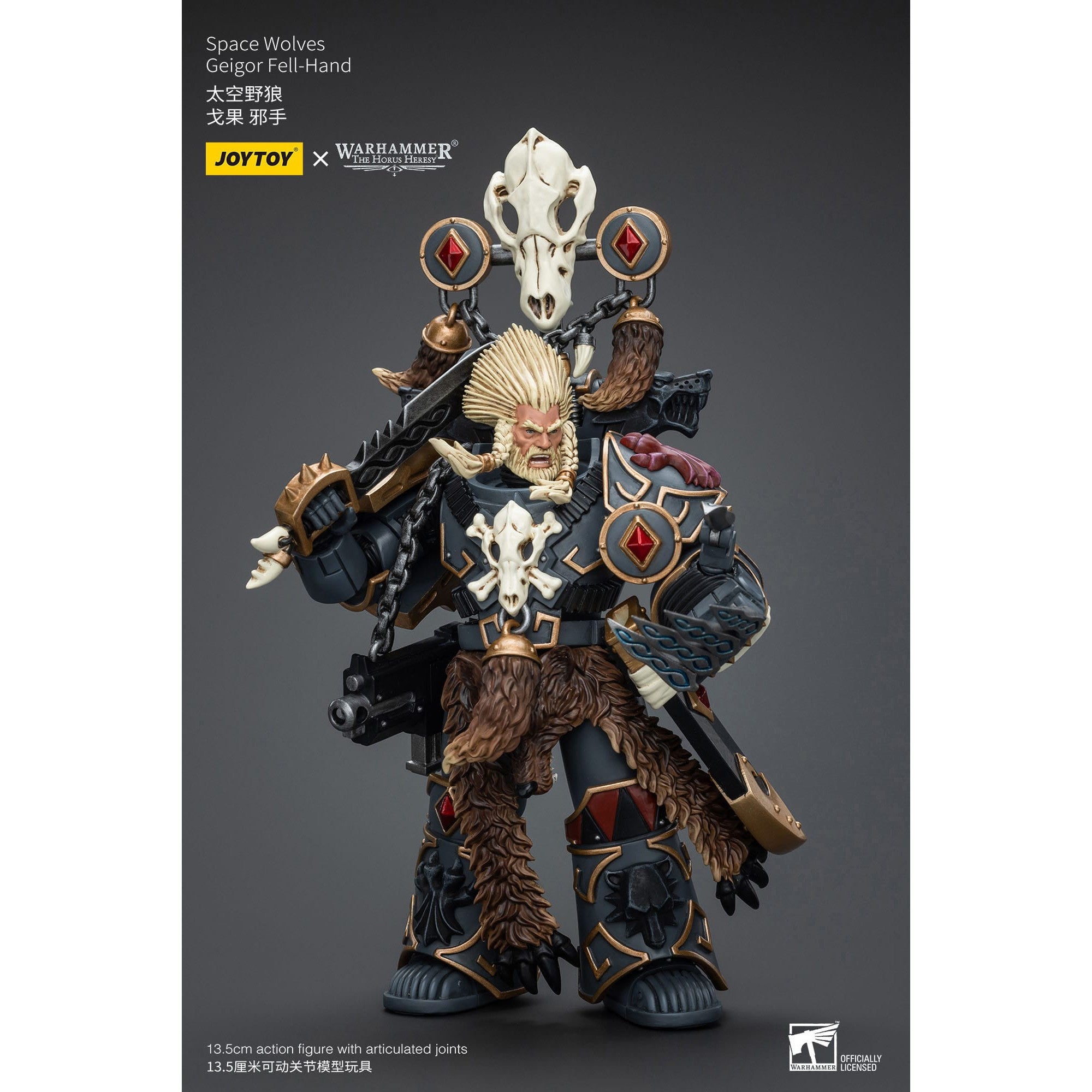 Warhammer 40k: Space Wolves Geigor Fell-Hand - 12 cm (The Horus Heresy)-Actionfiguren-JoyToy-Mighty Underground