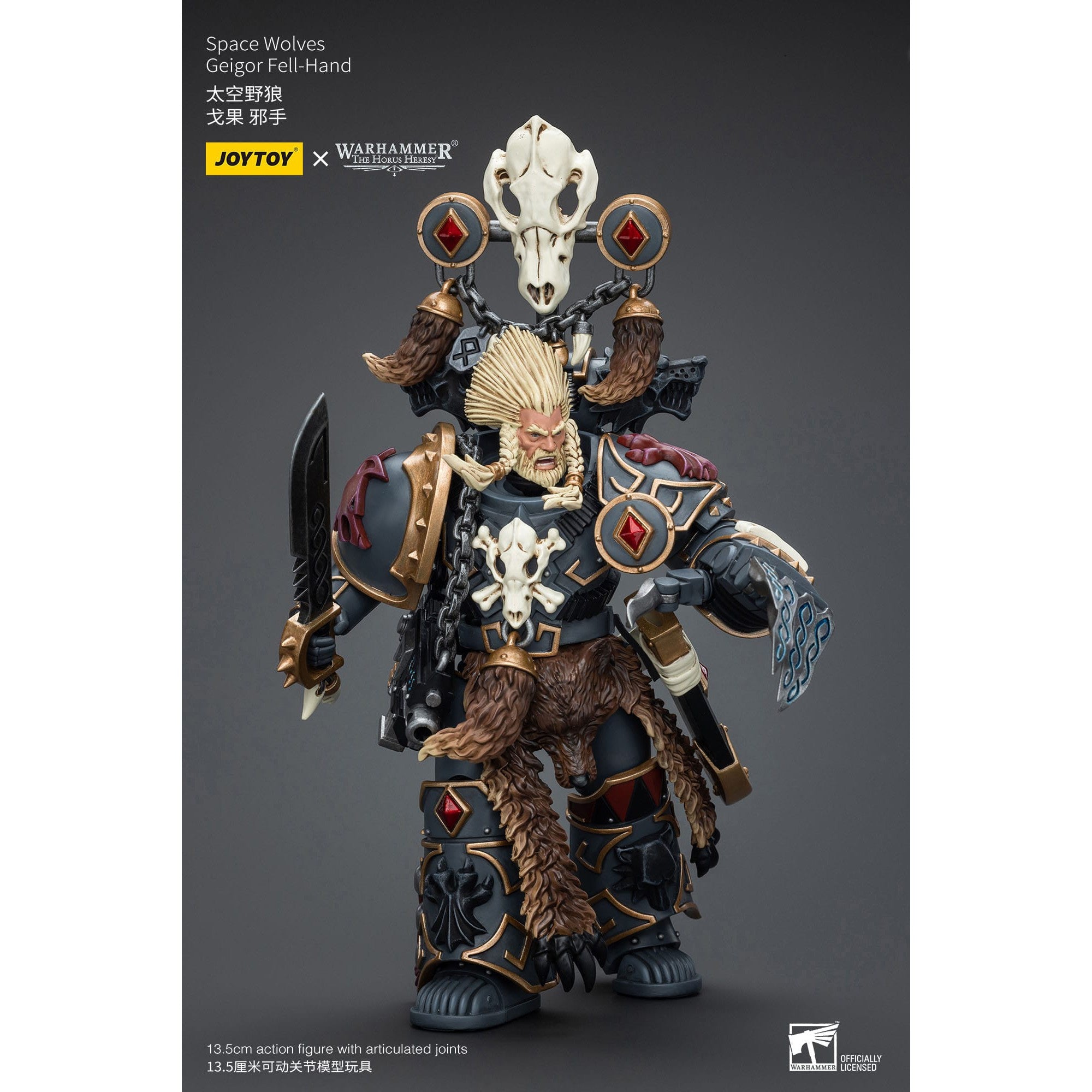 Warhammer 40k: Space Wolves Geigor Fell-Hand - 12 cm (The Horus Heresy)-Actionfiguren-JoyToy-Mighty Underground