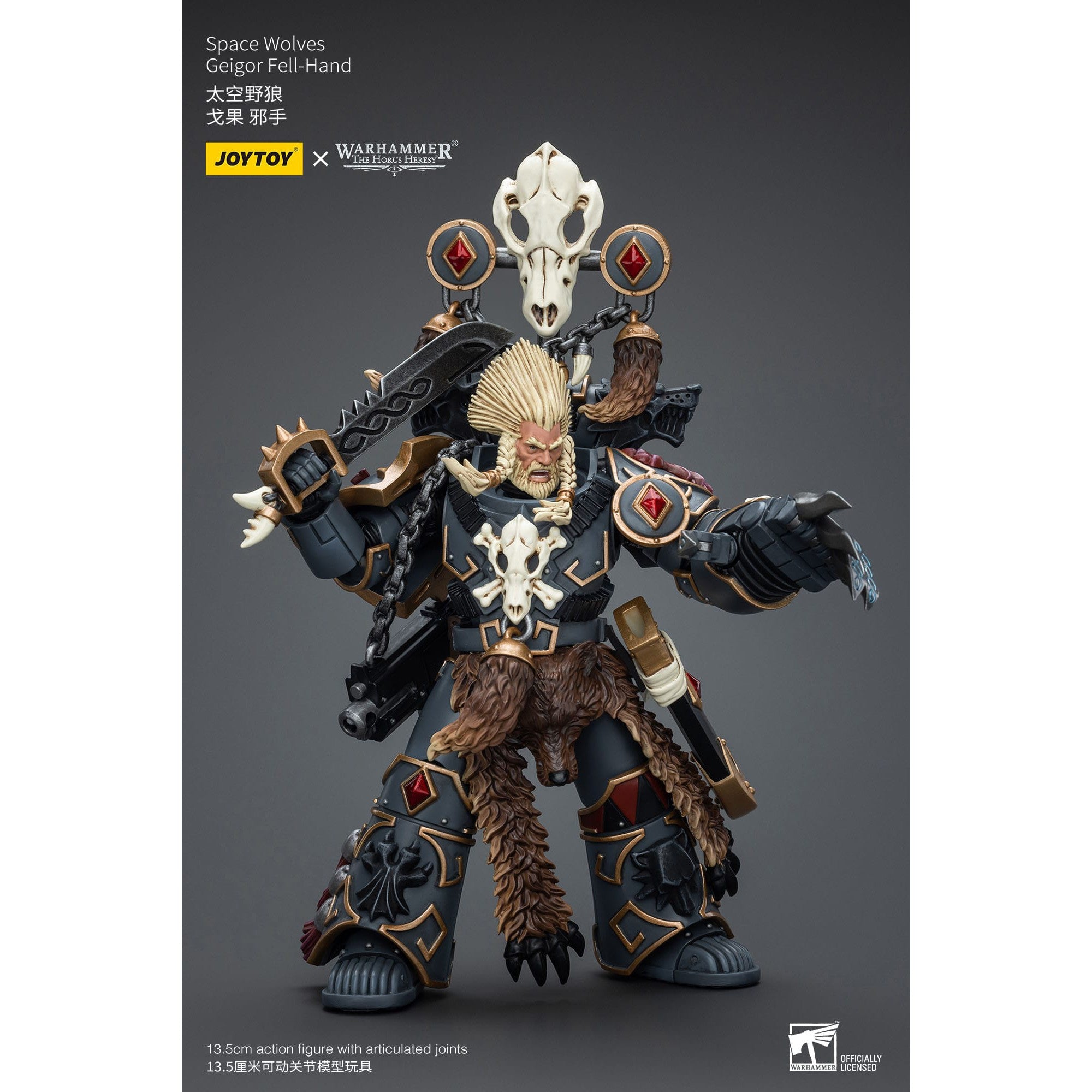 Warhammer 40k: Space Wolves Geigor Fell-Hand - 12 cm (The Horus Heresy)-Actionfiguren-JoyToy-Mighty Underground