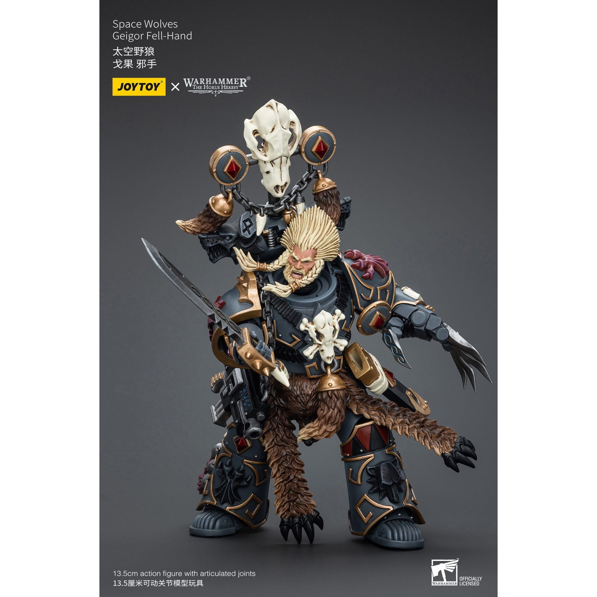 Warhammer 40k: Space Wolves Geigor Fell-Hand - 12 cm (The Horus Heresy)-Actionfiguren-JoyToy-Mighty Underground