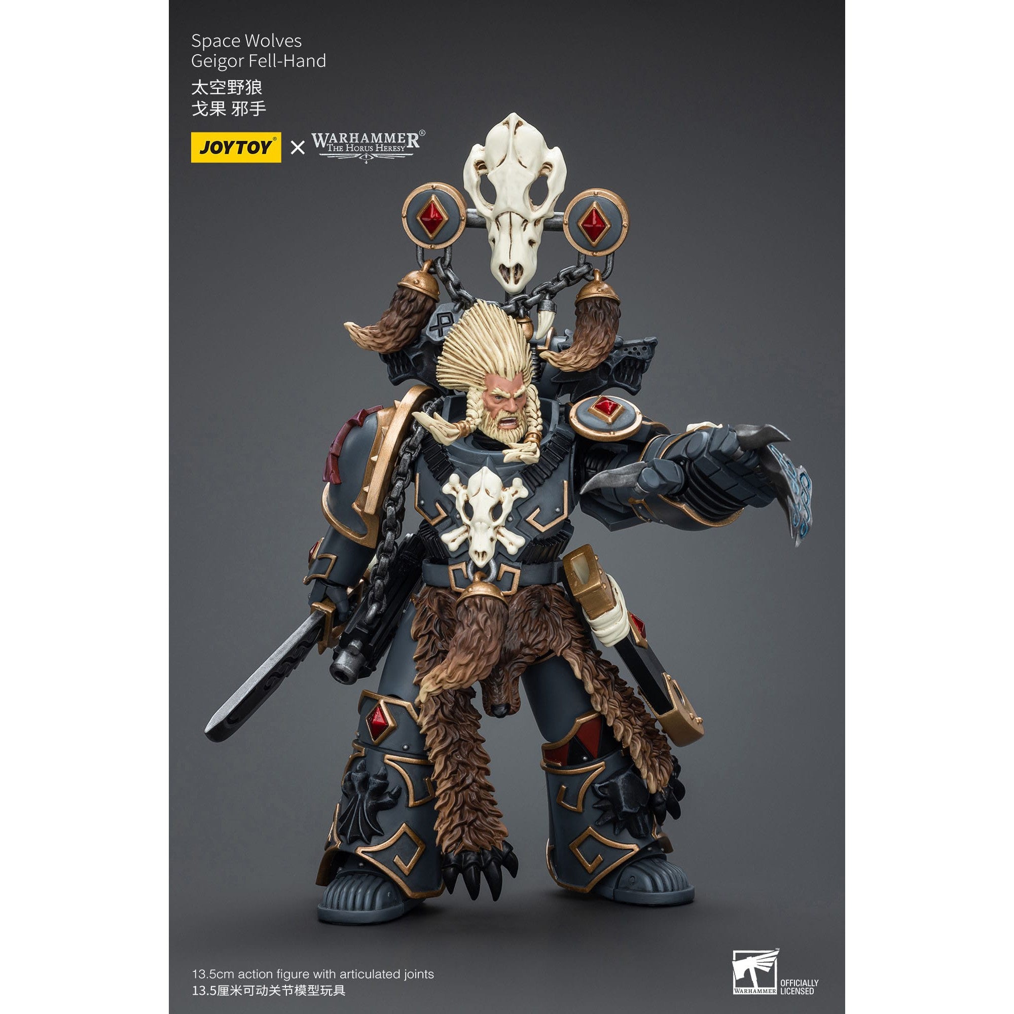 Warhammer 40k: Space Wolves Geigor Fell-Hand - 12 cm (The Horus Heresy)-Actionfiguren-JoyToy-Mighty Underground