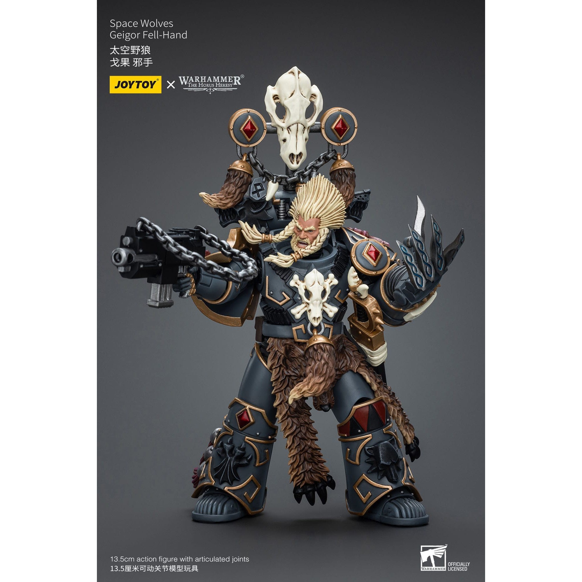 Warhammer 40k: Space Wolves Geigor Fell-Hand - 12 cm (The Horus Heresy)-Actionfiguren-JoyToy-Mighty Underground