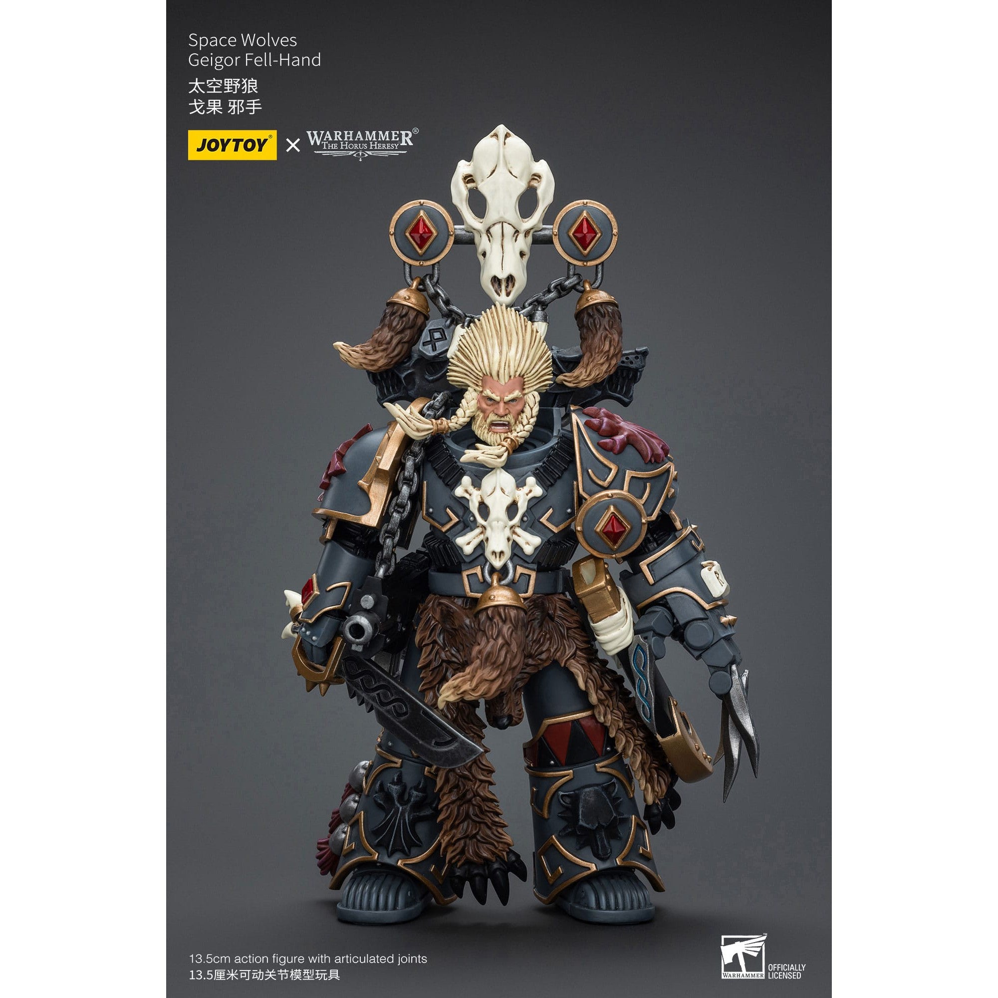 Warhammer 40k: Space Wolves Geigor Fell-Hand - 12 cm (The Horus Heresy)-Actionfiguren-JoyToy-Mighty Underground