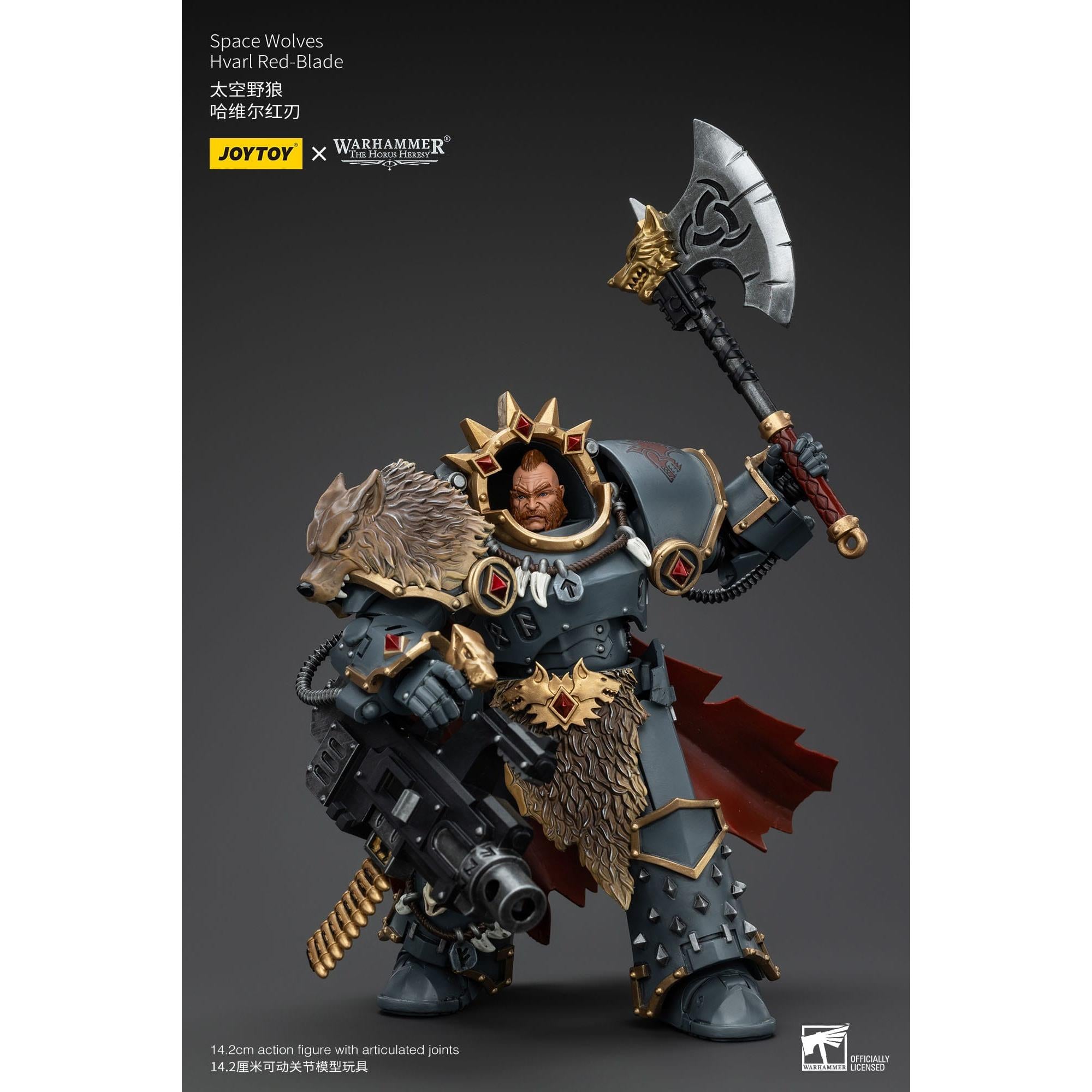 Warhammer 40k: Space Wolves Hvarl Red-Blade (The Horus Heresy)-Actionfiguren-JoyToy-Mighty Underground