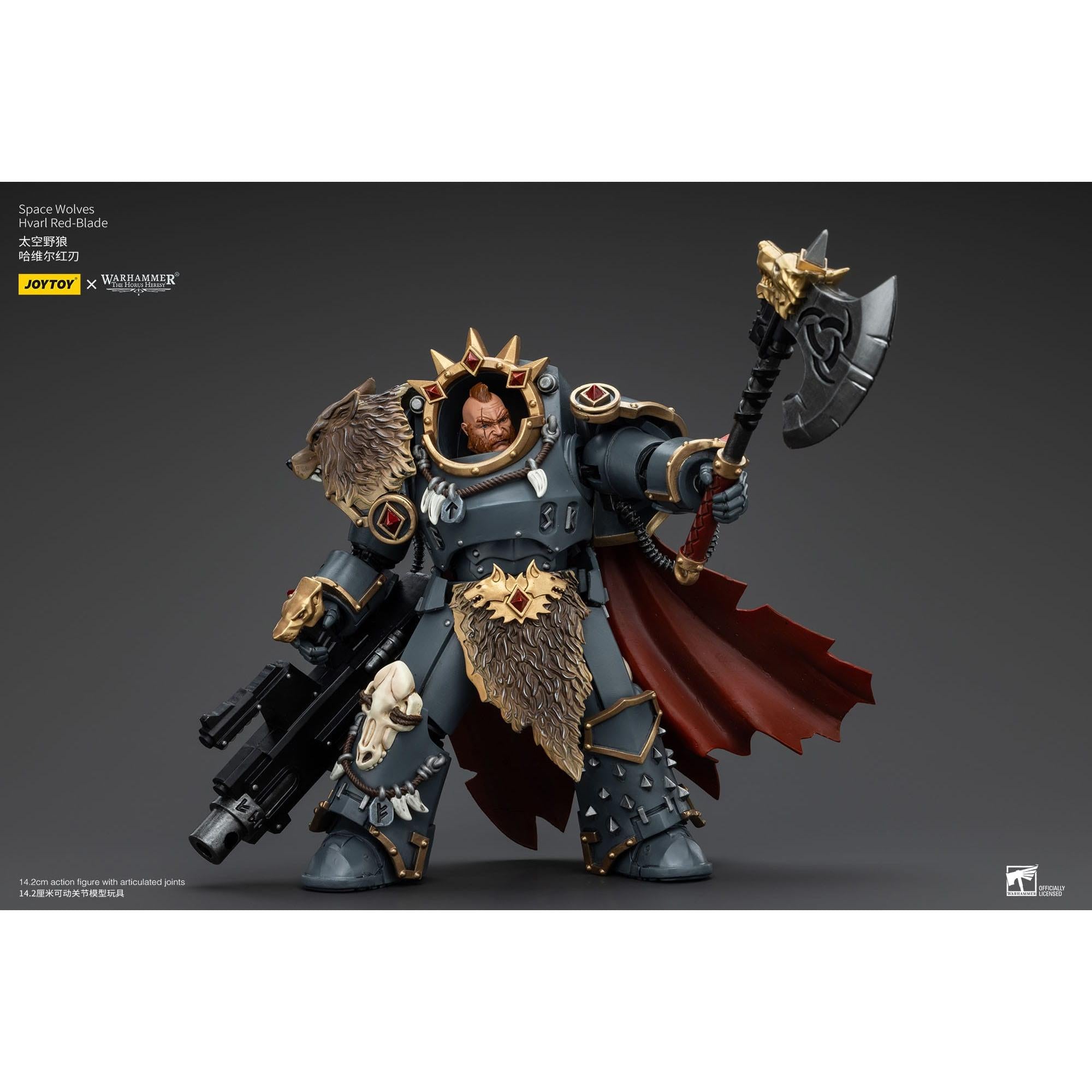Warhammer 40k: Space Wolves Hvarl Red-Blade (The Horus Heresy)-Actionfiguren-JoyToy-Mighty Underground