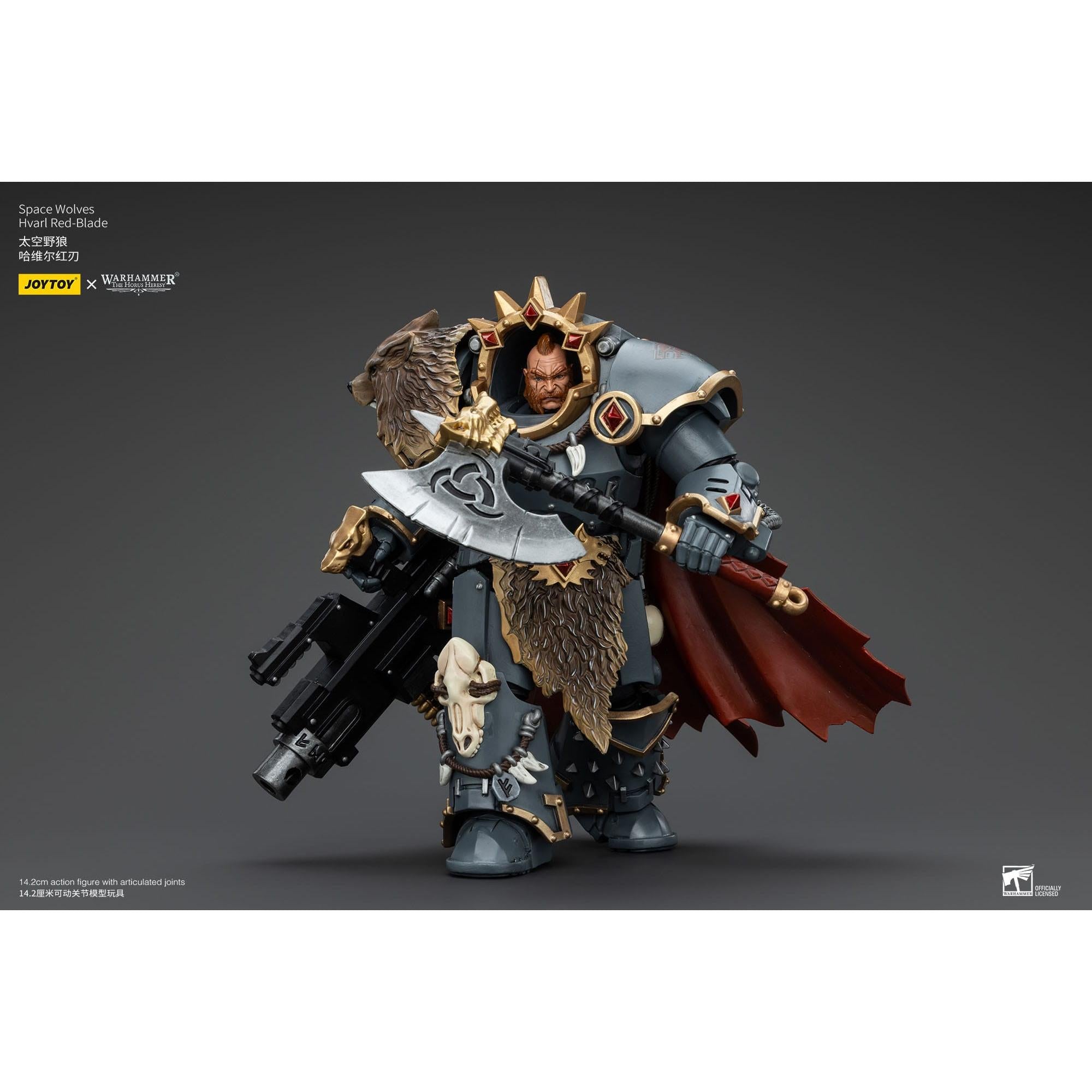 Warhammer 40k: Space Wolves Hvarl Red-Blade (The Horus Heresy)-Actionfiguren-JoyToy-Mighty Underground