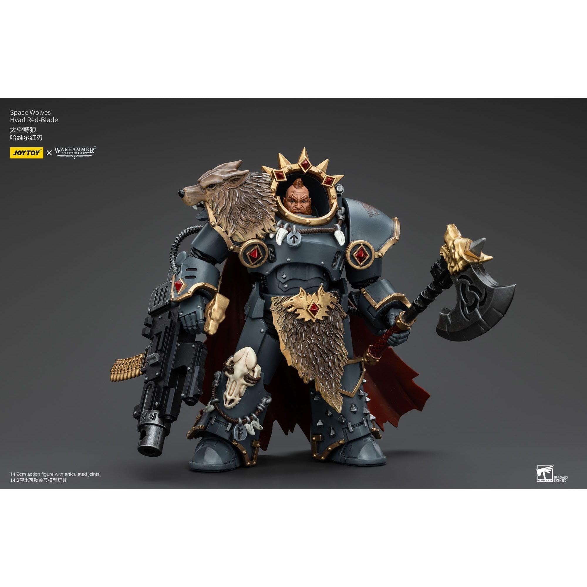 Warhammer 40k: Space Wolves Hvarl Red-Blade (The Horus Heresy)-Actionfiguren-JoyToy-Mighty Underground