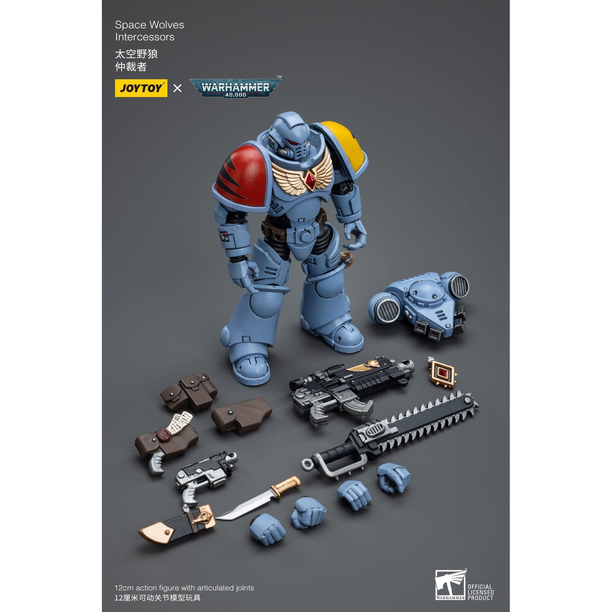 Warhammer 40k: Space Wolves Intercessors - 12 cm-Actionfiguren-JoyToy-Mighty Underground