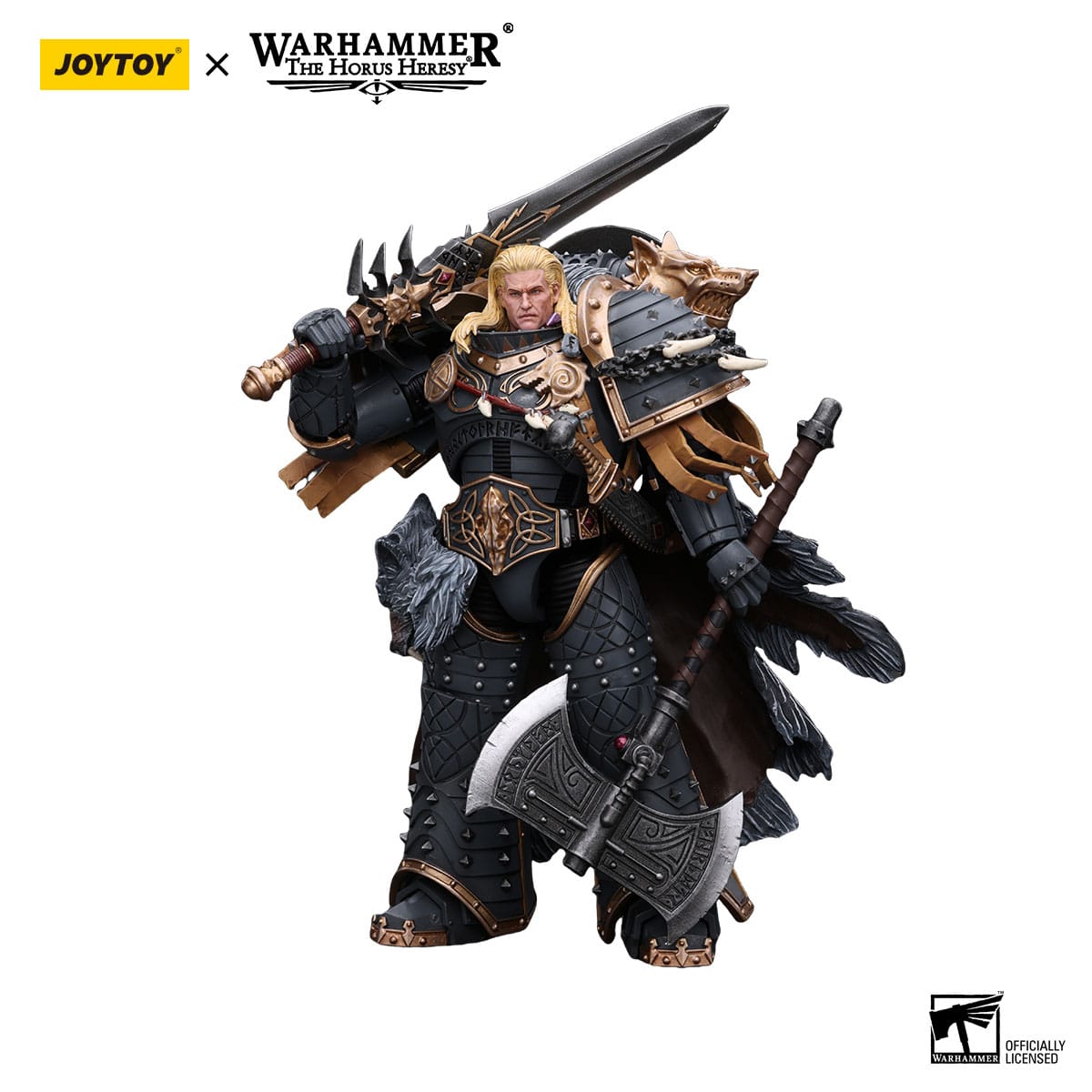 Warhammer 40k: Space Wolves Leman Russ Primarch of the VIth Legion (The Horus Heresy)-Actionfiguren-JoyToy-Mighty Underground