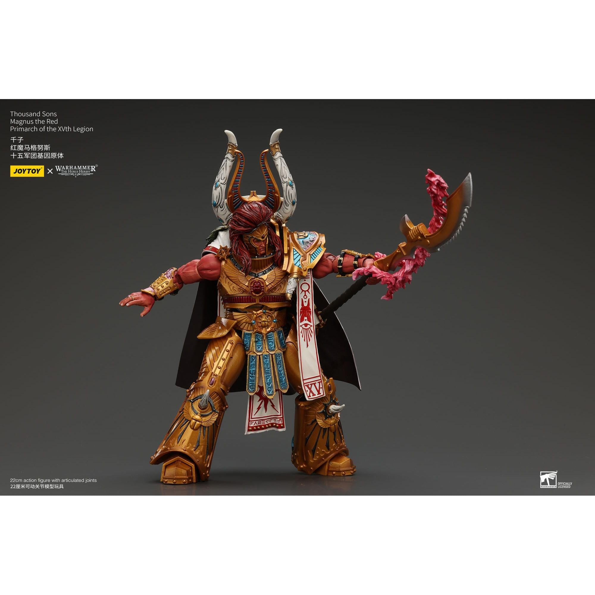 Warhammer 40k: Thousand sons Magnus the Red Primarch of the XVth Legion (The Horus Heresy)-Actionfiguren-JoyToy-Mighty Underground