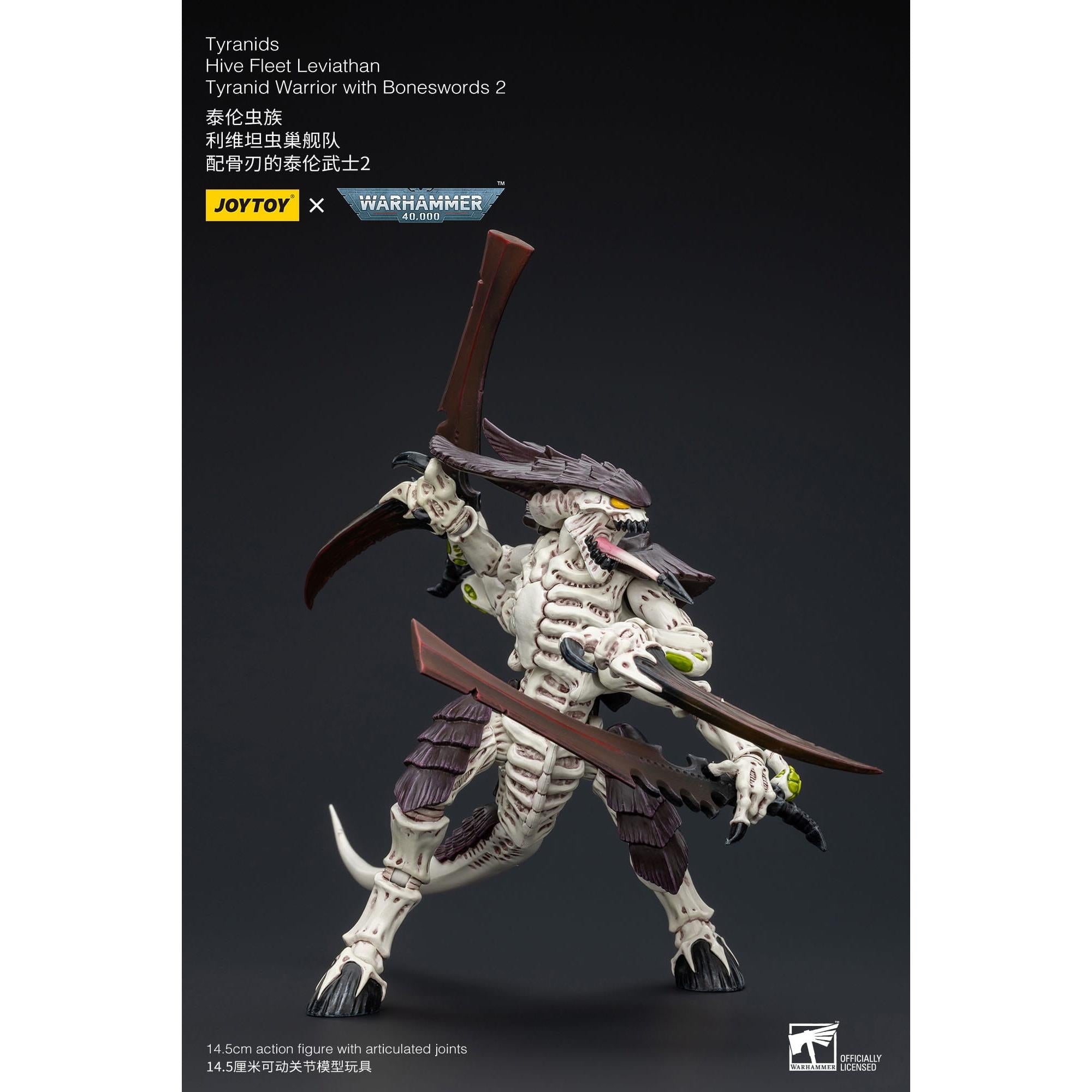 Warhammer 40k: Tyranids Hive Fleet Leviathan Tyranid Warrior with Boneswords 2-Actionfiguren-JoyToy-Mighty Underground