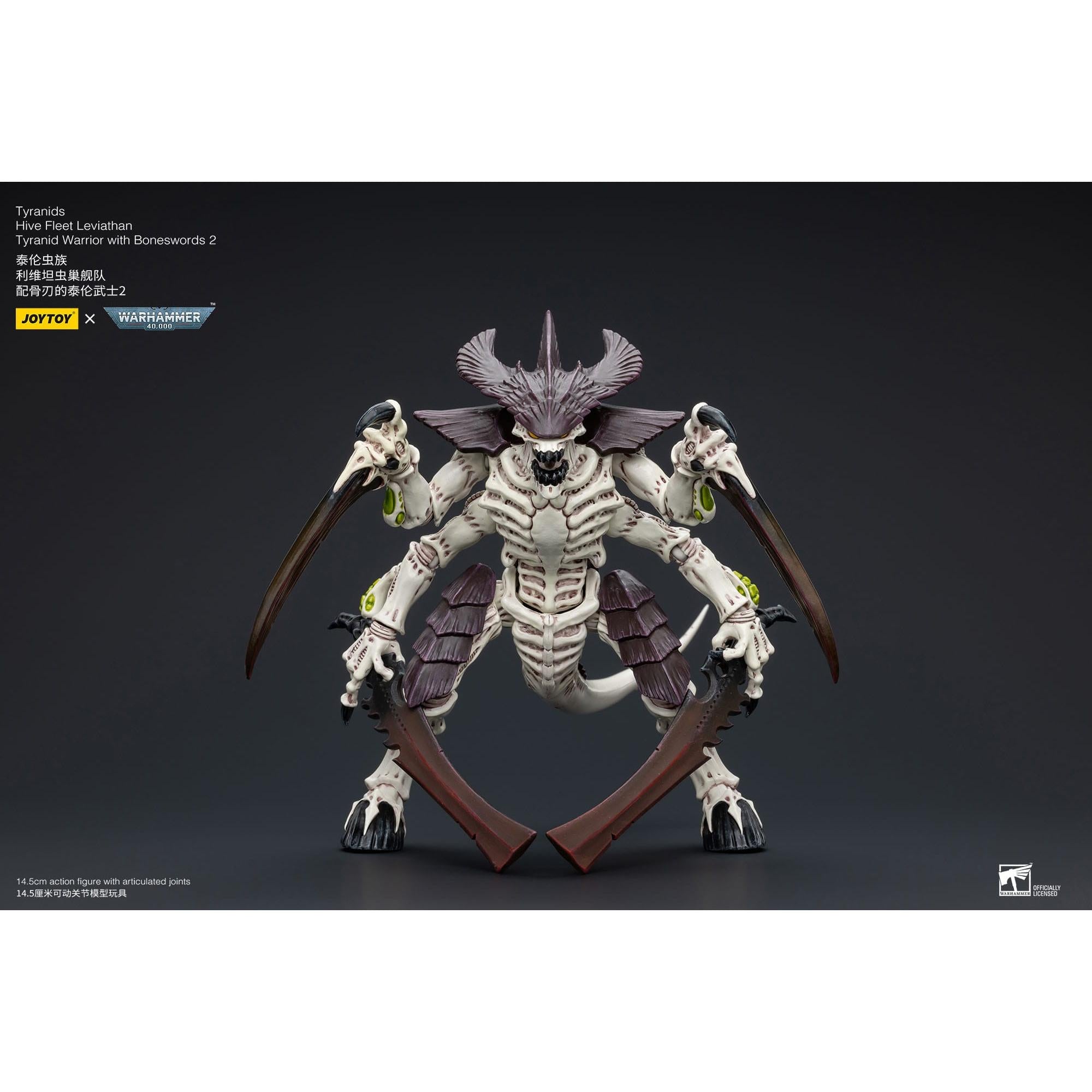 Warhammer 40k: Tyranids Hive Fleet Leviathan Tyranid Warrior with Boneswords 2-Actionfiguren-JoyToy-Mighty Underground